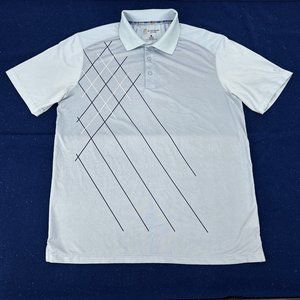 St. Andrews of Scotland Shirt Men's L Light Blue Short Sleeve Polo‎ Golf